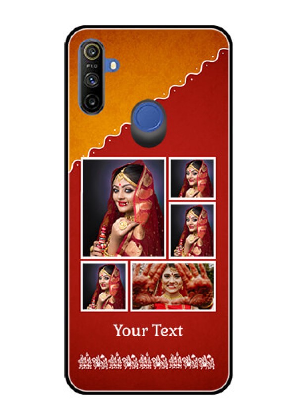 Narzo 20A Personalized Glass Phone Case  - Wedding Pic Upload Design