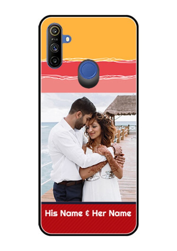 Narzo 20A Custom Glass Mobile Case  - Colorful Case Design