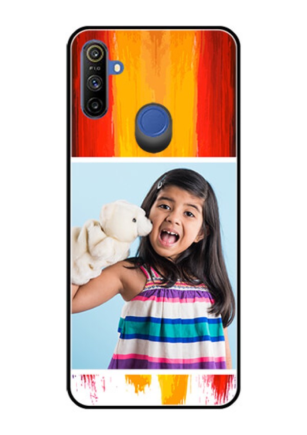 Narzo 20A Personalized Glass Phone Case  - Multi Color Design