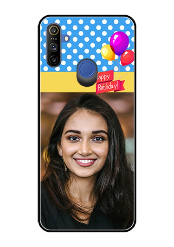 Narzo 20A Custom Glass Mobile Case  - Happy Birthday Design