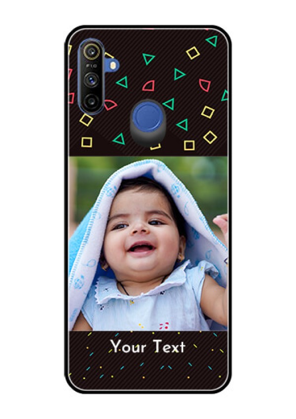 Narzo 20A Custom Glass Phone Case  - with confetti birthday design