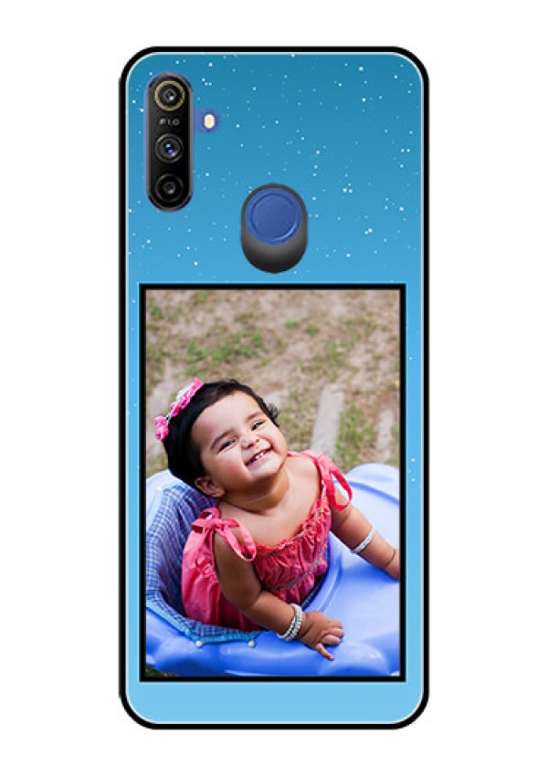 Narzo 20A Custom Glass Mobile Case  - Wave Pattern Colorful Design