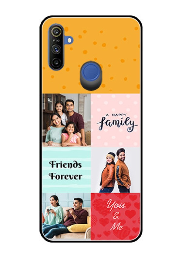 Narzo 20A Personalized Glass Phone Case  - Images with Quotes Design
