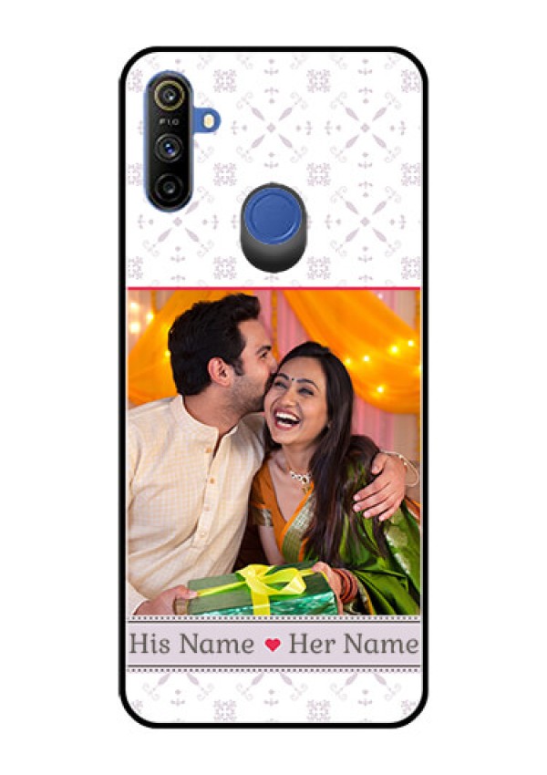 Narzo 20A Custom Glass Mobile Case  - with Photo and Ethnic Design