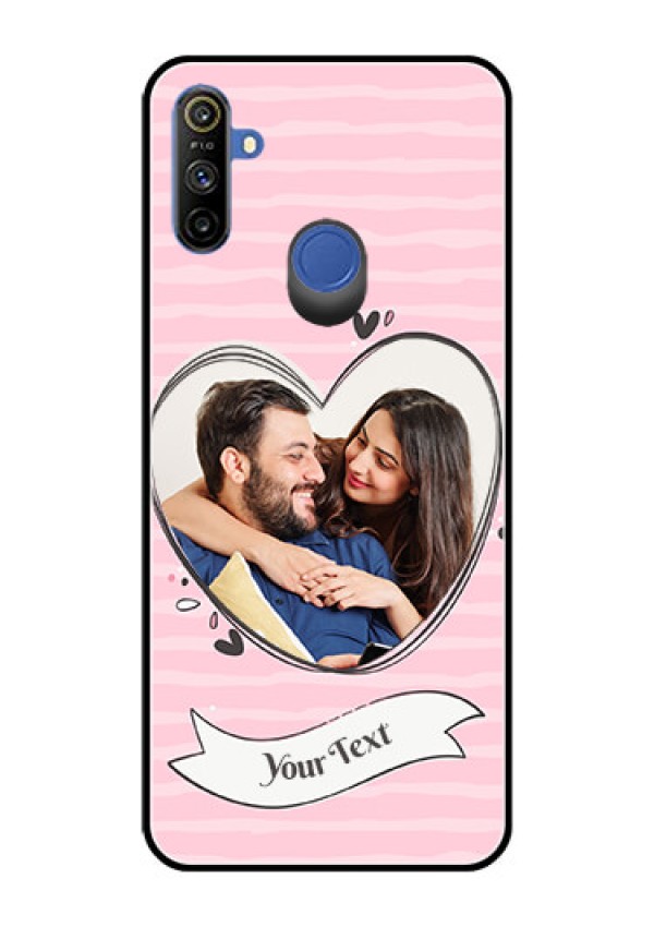 Narzo 20A Custom Glass Phone Case  - Vintage Heart Design