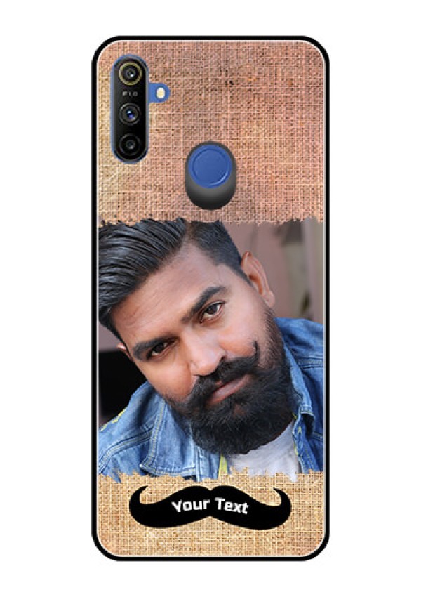 Narzo 20A Personalized Glass Phone Case  - with Texture Design