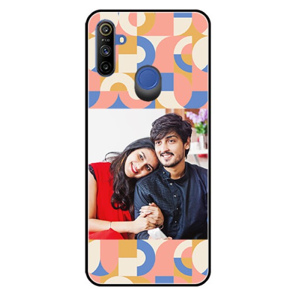 Narzo 20A Photo Printing on Glass Case - Semi-circle Maze Pattern Design Narzo 20A Photo Printing on Glass Case - Semi-circle Maze Pattern Design