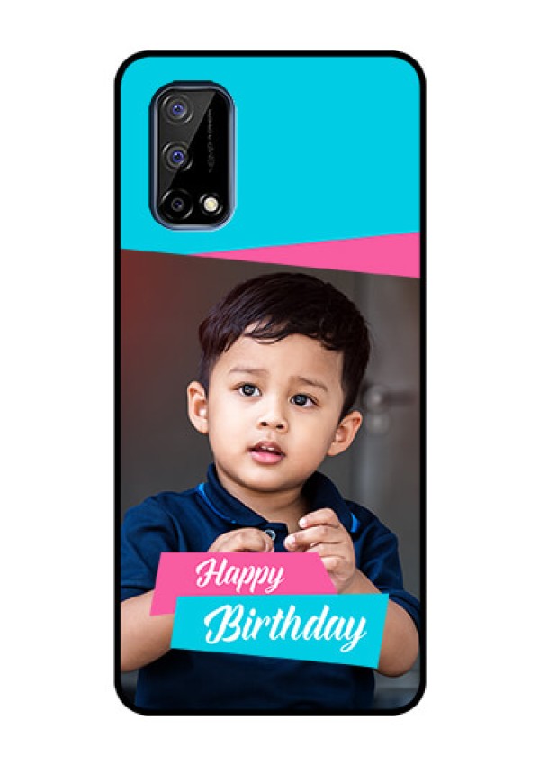 Realme Narzo 30 Pro 5G Personalized Glass Phone Case - Image Holder with 2 Color Design