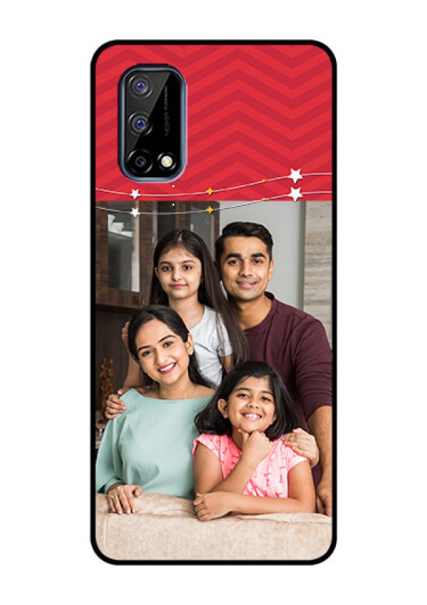 Realme Narzo 30 Pro 5G Personalized Glass Phone Case - Happy Family Design