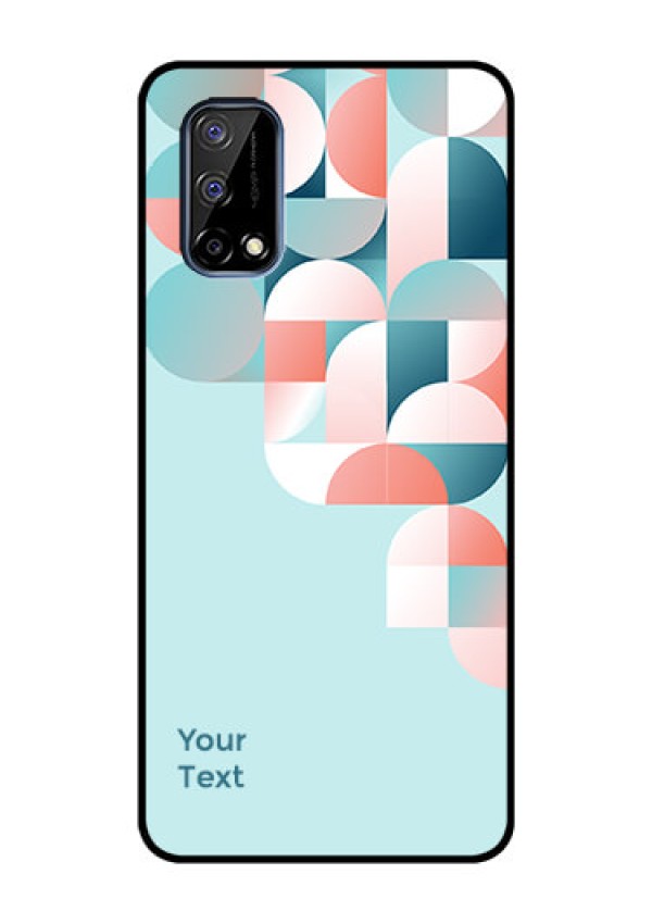 Narzo 30 Pro 5G Custom Glass Phone Case - Stylish Semi-circle Pattern Design