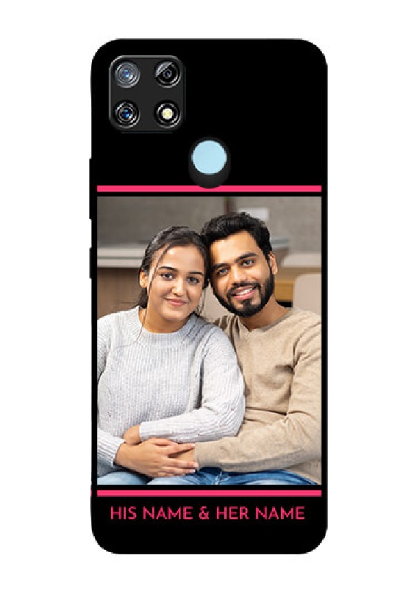 Narzo 30A Custom Glass Mobile Case  - with Add Text Design