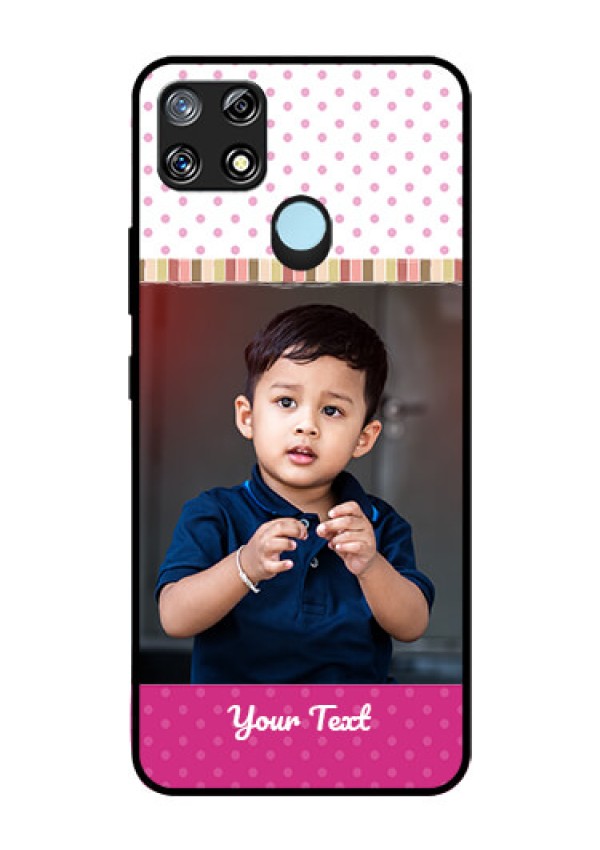 Narzo 30A Photo Printing on Glass Case  - Cute Girls Cover Design