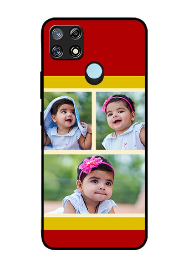 Narzo 30A Custom Glass Mobile Case  - Multiple Pic Upload Design