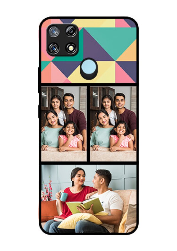 Narzo 30A Custom Glass Phone Case  - Bulk Pic Upload Design