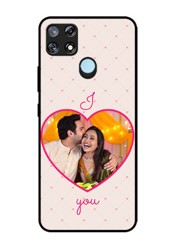 Narzo 30A Custom Glass Mobile Case  - Heart Shape Design