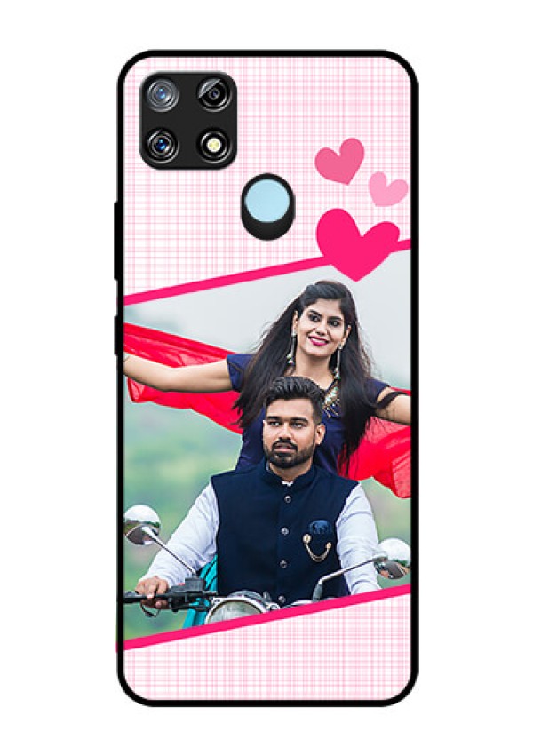 Narzo 30A Custom Glass Phone Case  - Love Shape Heart Design