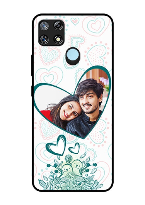 Narzo 30A Photo Printing on Glass Case  - Premium Couple Design