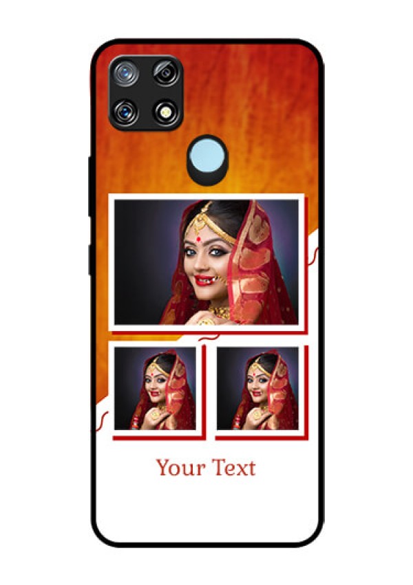 Narzo 30A Custom Glass Phone Case  - Wedding Memories Design  