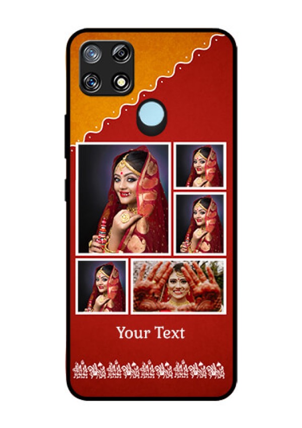 Narzo 30A Personalized Glass Phone Case  - Wedding Pic Upload Design