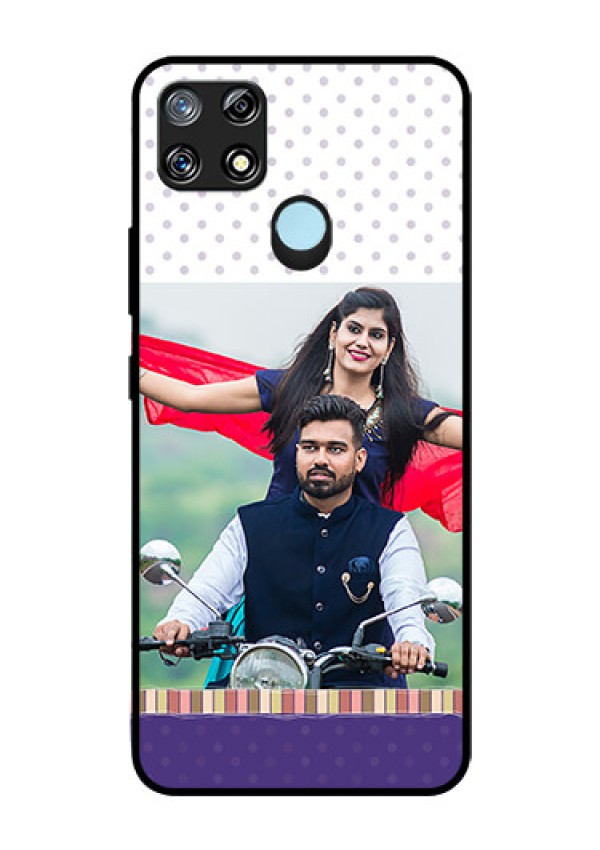 Narzo 30A Photo Printing on Glass Case  - Cute Family Design