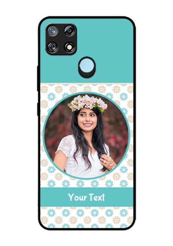 Narzo 30A Custom Glass Mobile Case  - Beautiful Flowers Design