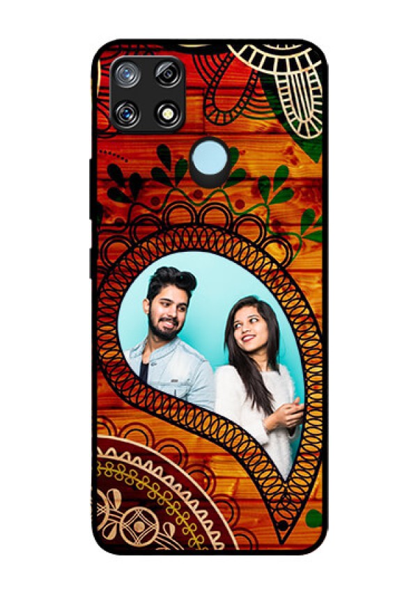 Narzo 30A Personalized Glass Phone Case  - Abstract Colorful Design