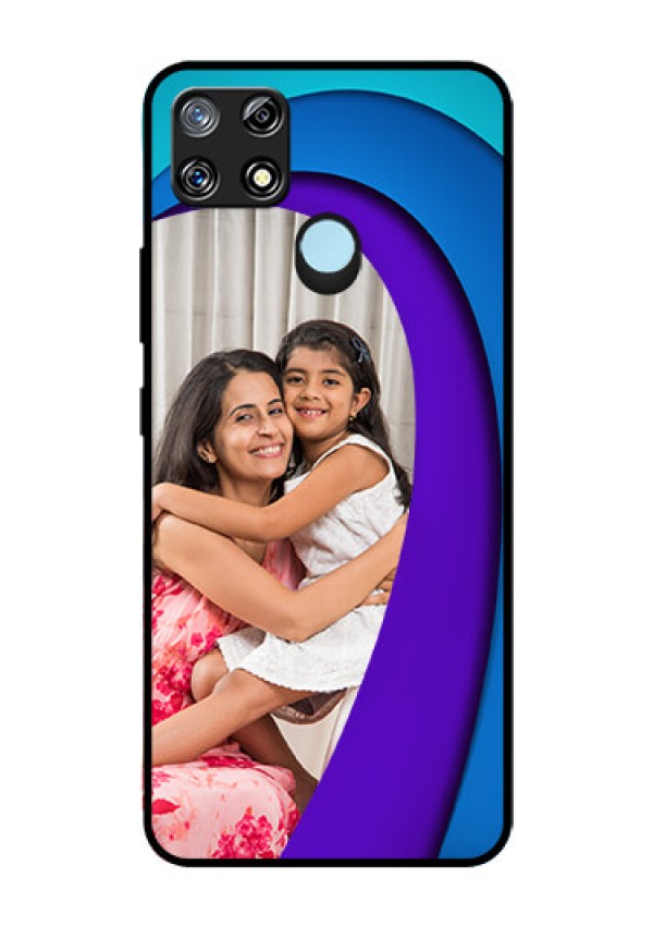 Narzo 30A Photo Printing on Glass Case  - Simple Pattern Design