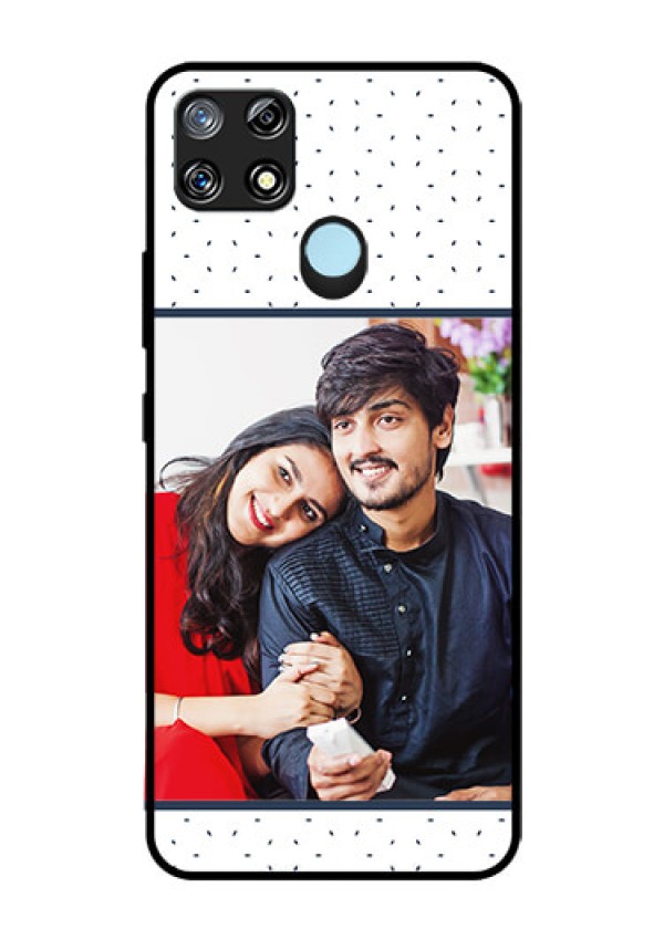 Narzo 30A Personalized Glass Phone Case  - Premium Dot Design