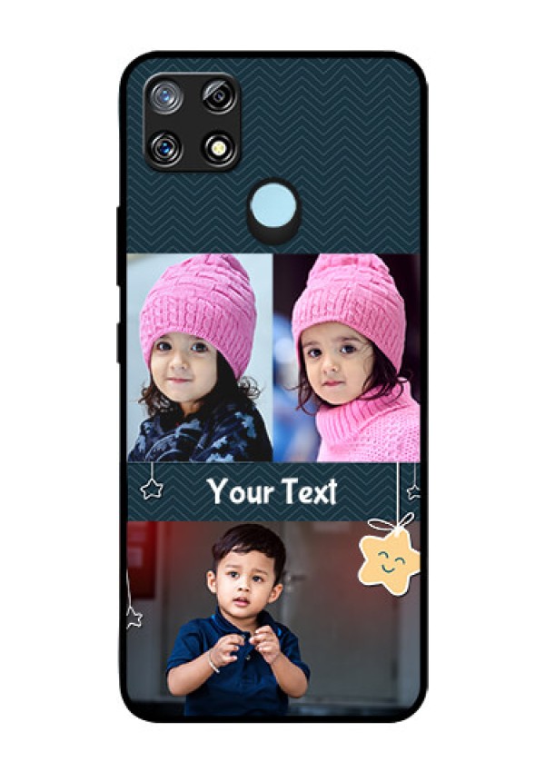 Narzo 30A Custom Glass Mobile Case  - Hanging Stars Design