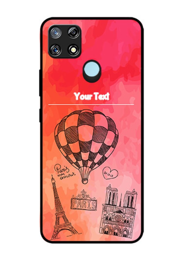Narzo 30A Custom Glass Phone Case  - Paris Theme Design