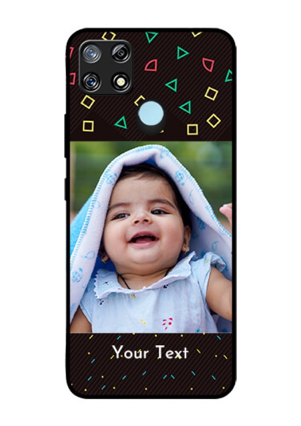 Narzo 30A Custom Glass Phone Case  - with confetti birthday design