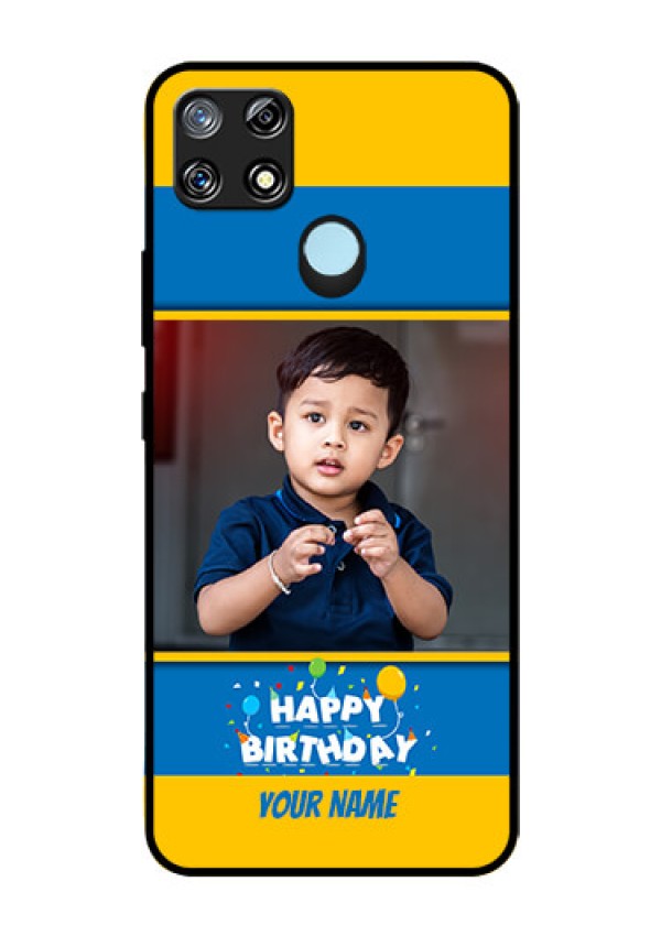 Narzo 30A Custom Glass Mobile Case  - Birthday Wishes Design