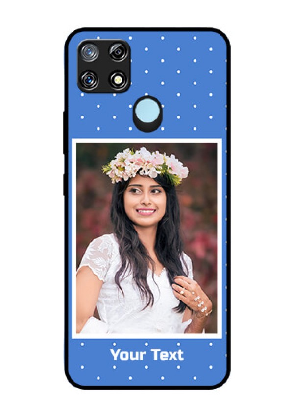 Narzo 30A Photo Printing on Glass Case  - Polka dots design