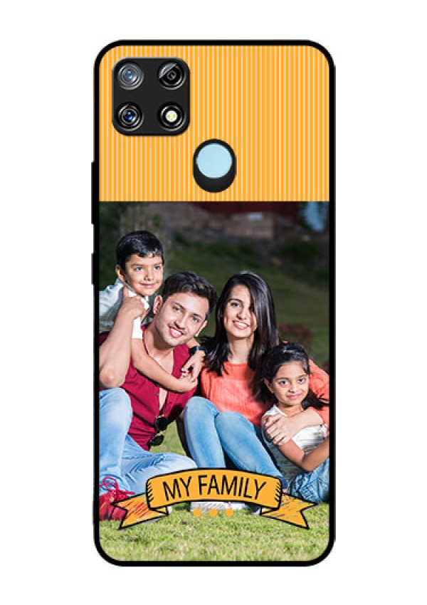 Narzo 30A Custom Glass Phone Case  - My Family Design