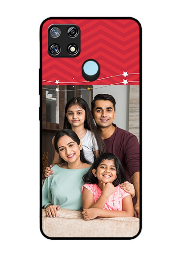 Narzo 30A Personalized Glass Phone Case  - Happy Family Design