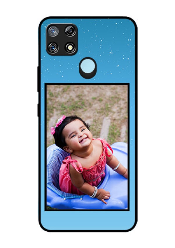 Narzo 30A Custom Glass Mobile Case  - Wave Pattern Colorful Design