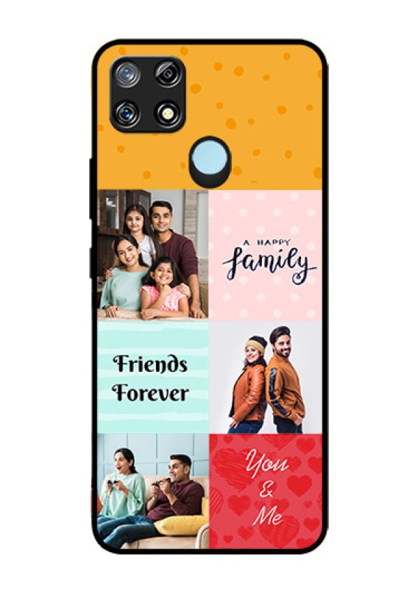 Narzo 30A Personalized Glass Phone Case  - Images with Quotes Design