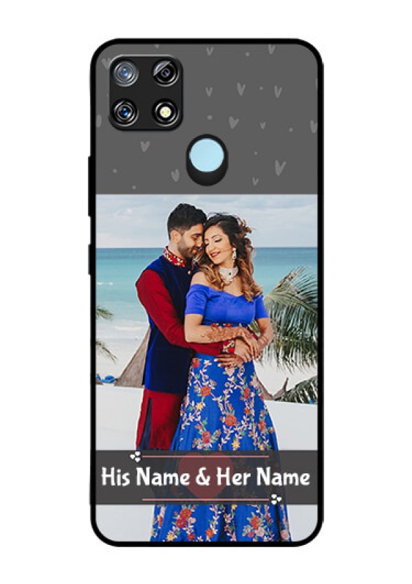 Narzo 30A Custom Glass Mobile Case  - Buy Love Design with Photo Online