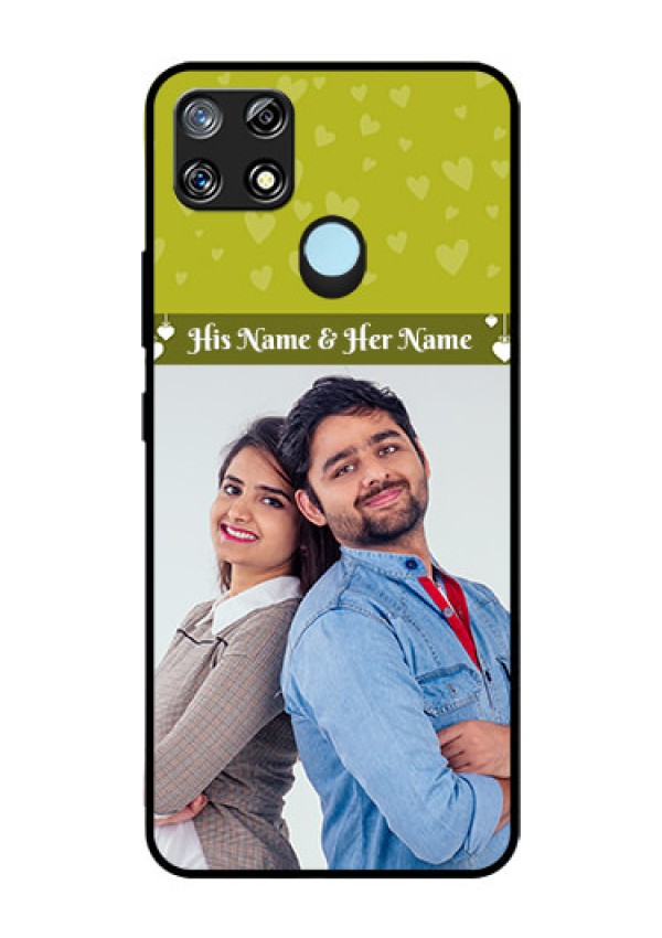 Narzo 30A Custom Glass Phone Case  - You & Me Heart Design