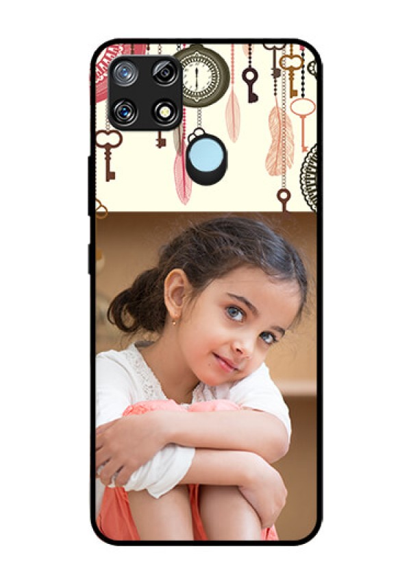 Narzo 30A Custom Glass Mobile Case  - Boho Style Design