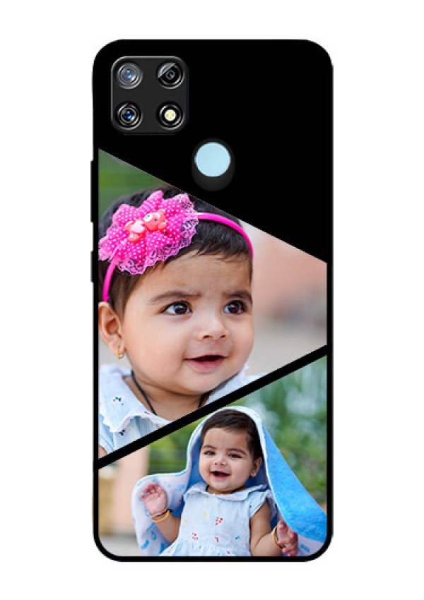 Narzo 30A Custom Glass Phone Case  - Semi Cut Design