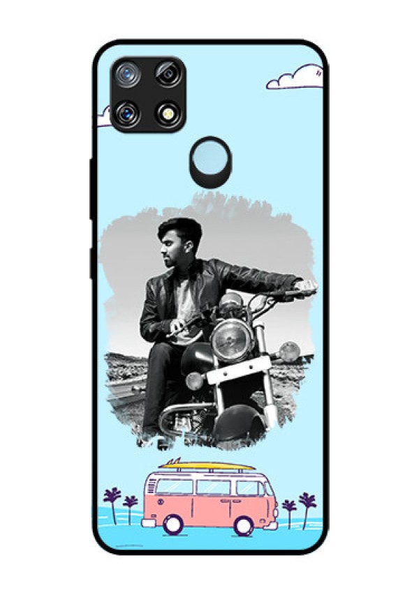 Narzo 30A Photo Printing on Glass Case  - Travel & Adventure Design