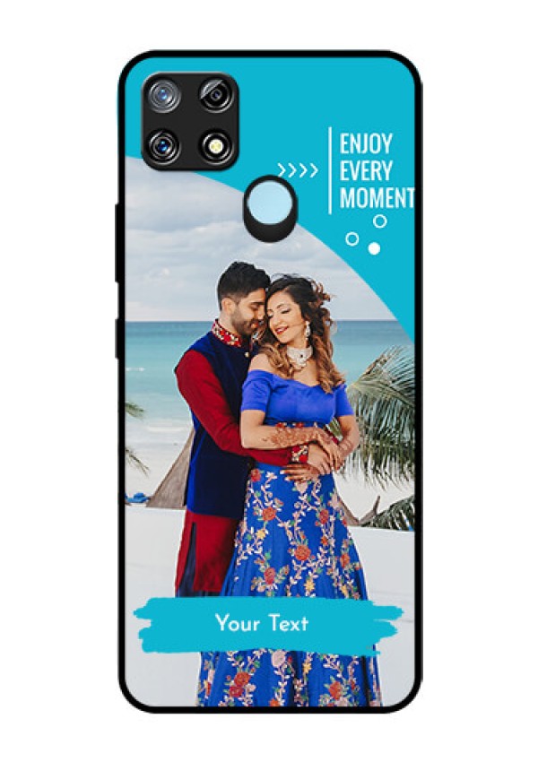 Narzo 30A Custom Glass Mobile Case  - Happy Moment Design