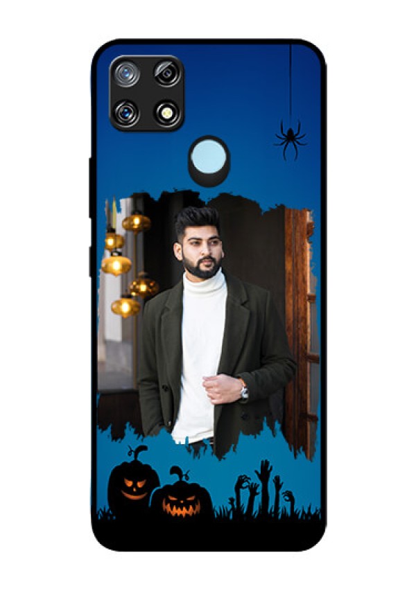 Narzo 30A Photo Printing on Glass Case  - with pro Halloween design 