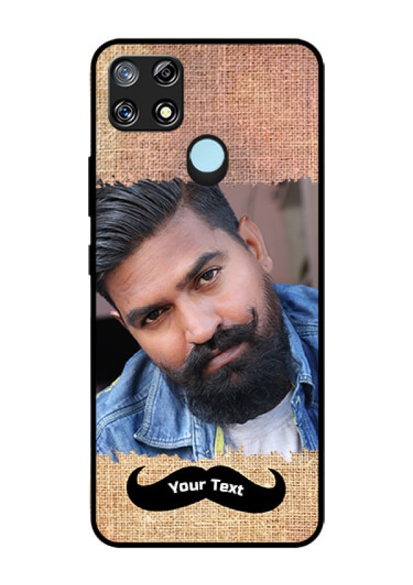 Narzo 30A Personalized Glass Phone Case  - with Texture Design