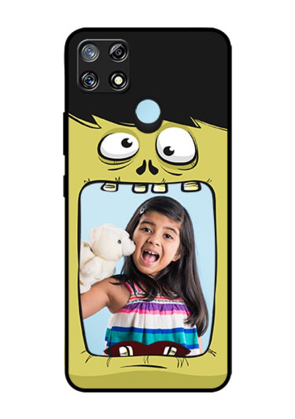Narzo 30A Personalized Glass Phone Case  - Cartoon monster back case Design