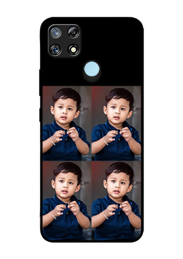 Narzo 30A 4 Image Holder on Glass Mobile Cover