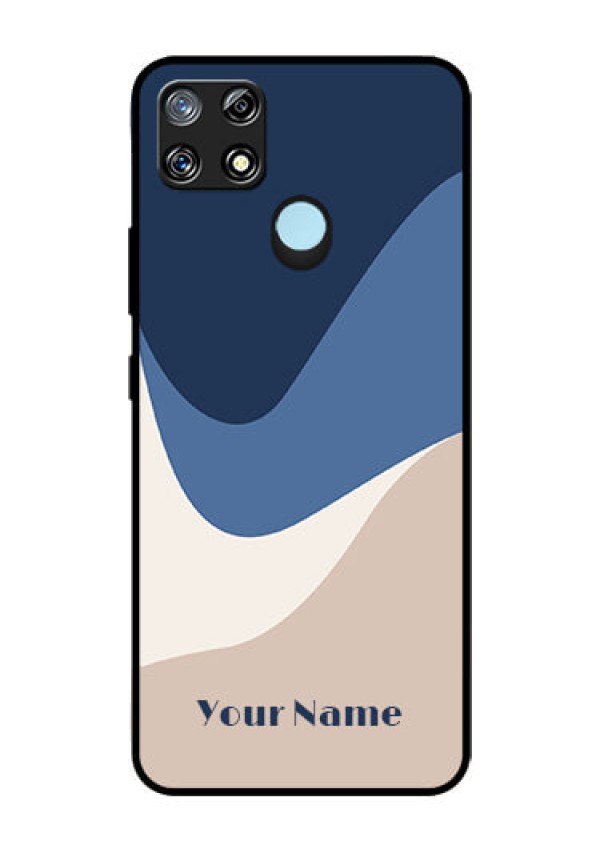 Narzo 30A Custom Glass Phone Case - Abstract Drip Art Design