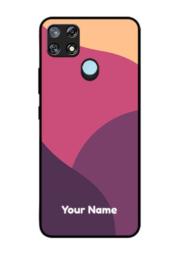 Narzo 30A Custom Glass Phone Case - Mixed Multi-colour abstract art Design