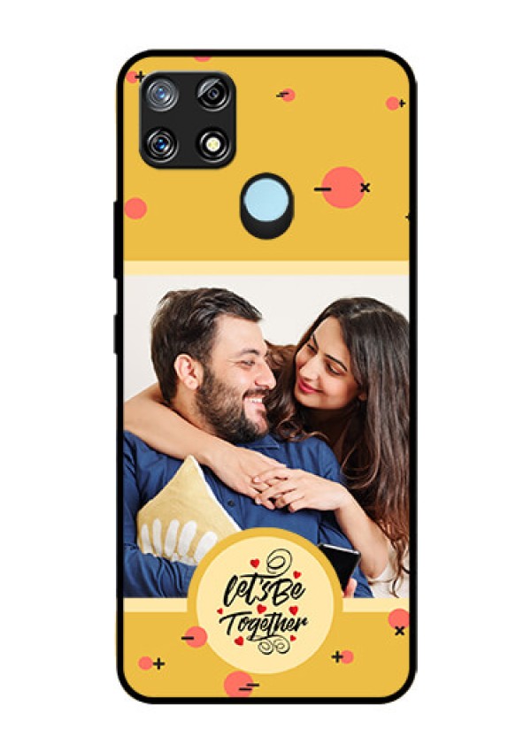 Narzo 30A Photo Printing on Glass Case - Lets be Together Design